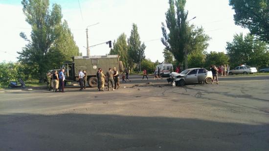 В Артемовске вновь произошло ДТП с участием ВСУ и гражданских